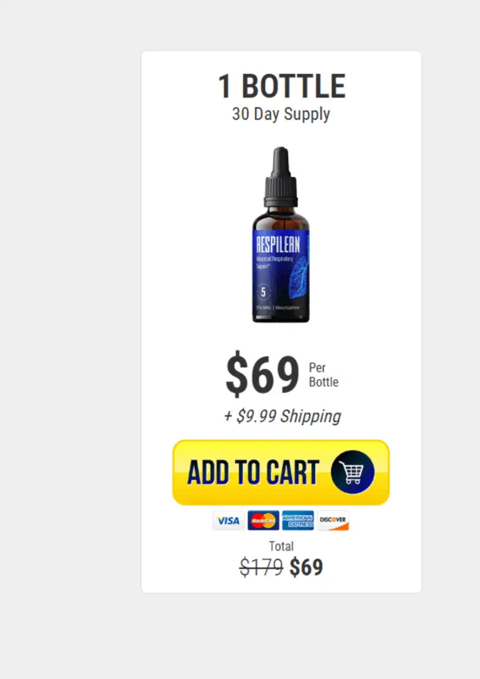 Respilean Supplement Price Of 1 Bottle